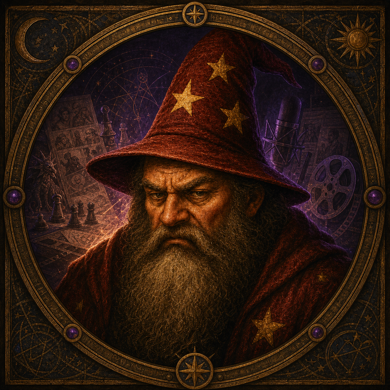 Malgrin in his arcane creative studio